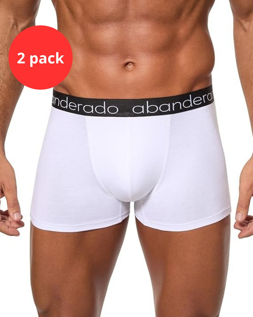 Boxer Abanderado Comodidad Bianco A0DGR (confezione da 2)