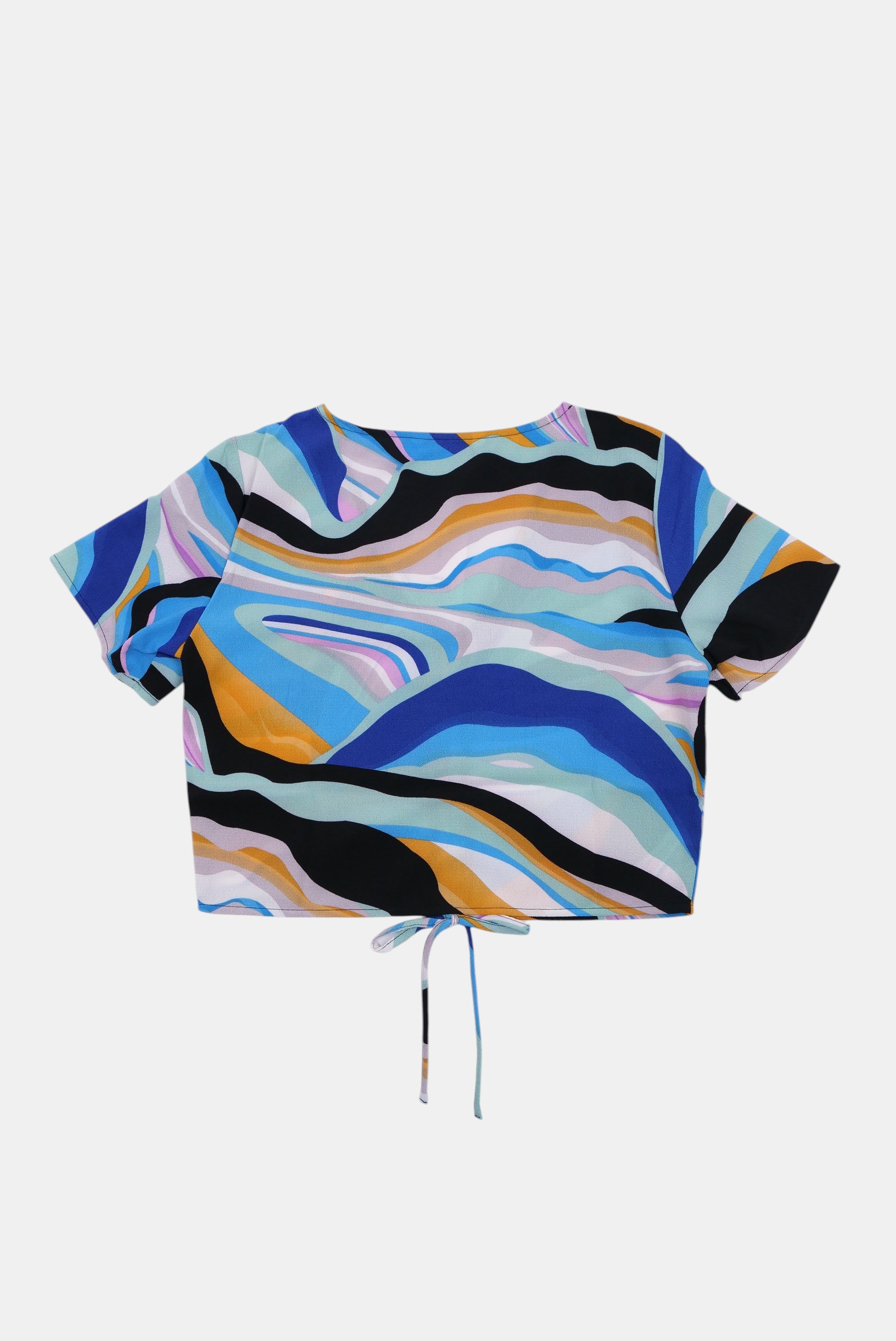 T-Shirt ONLY ONLNOVA LUX Ruching Top AOP