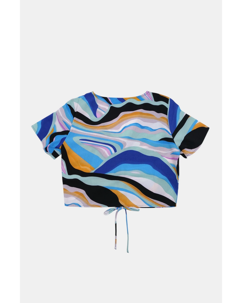 T-Shirt ONLY ONLNOVA LUX Ruching Top AOP