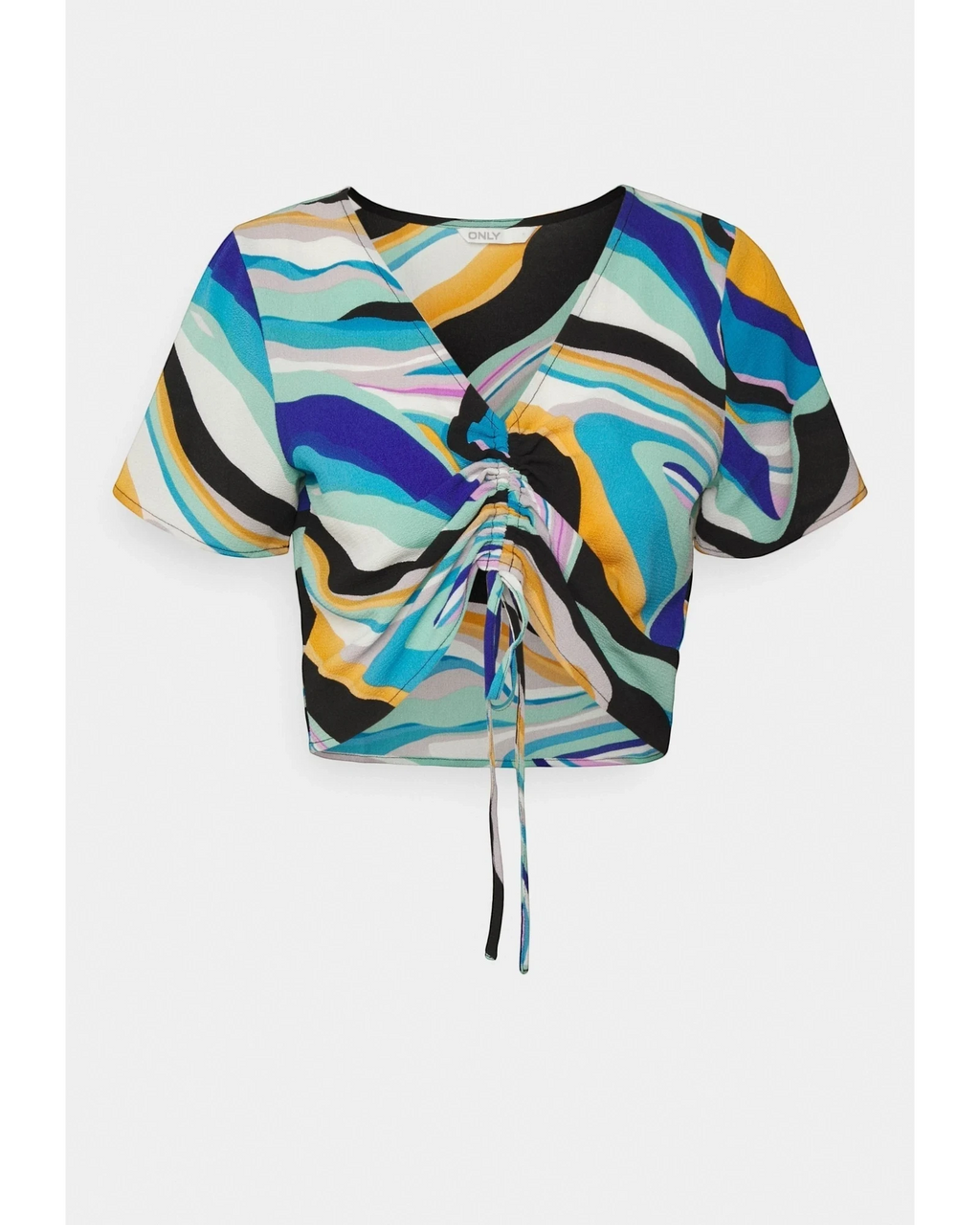 T-Shirt ONLY ONLNOVA LUX Ruching Top AOP