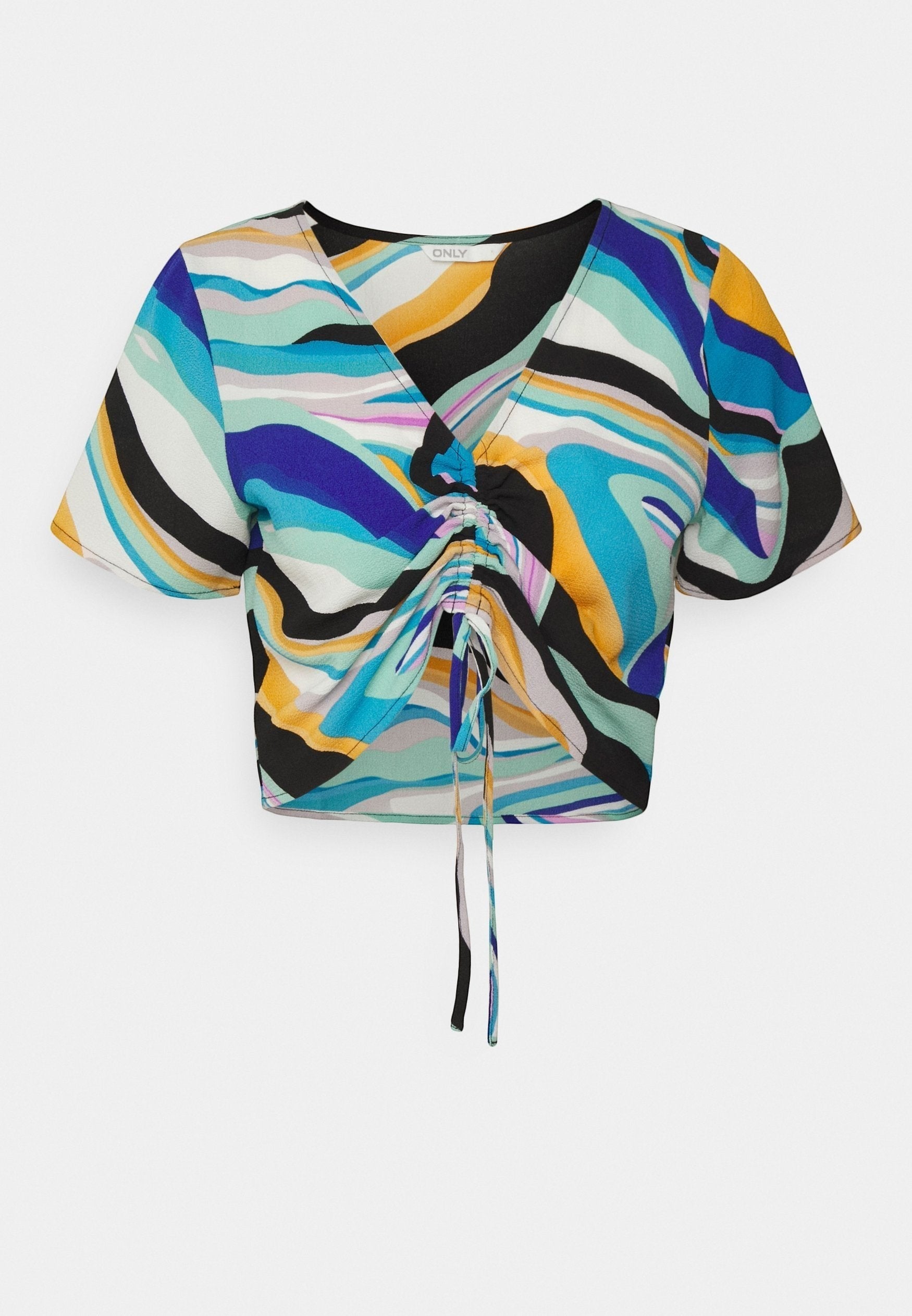 T-Shirt ONLY ONLNOVA LUX Ruching Top AOP