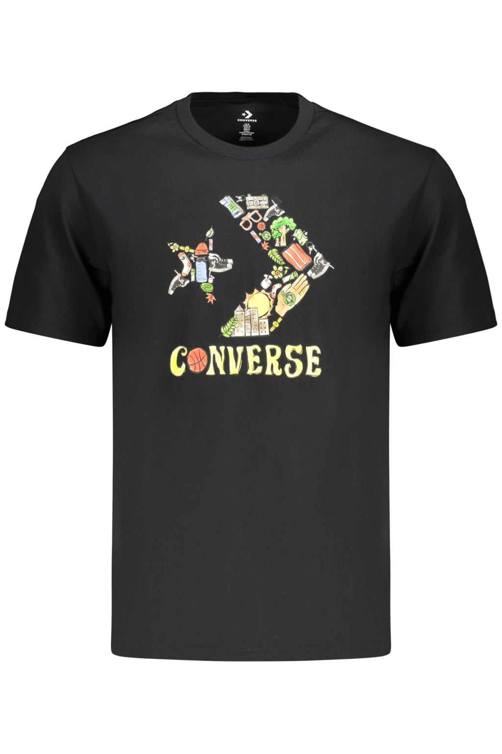 T-Shirt CONVERSE Nero CVM6T098