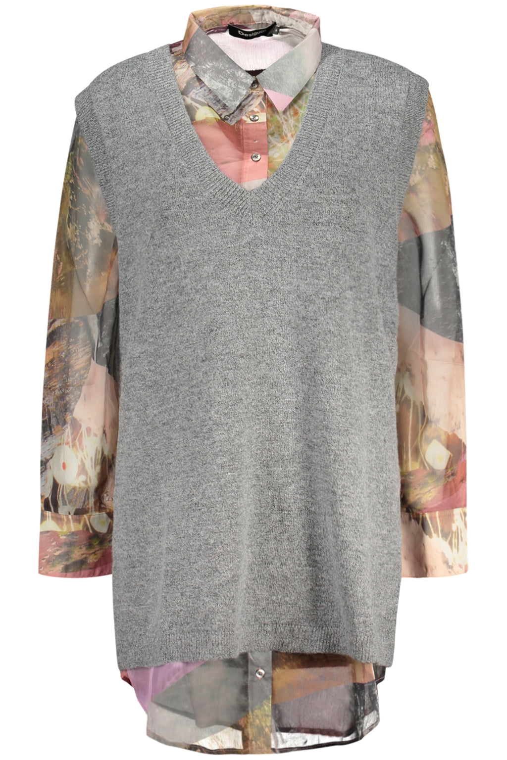 Camicia Desigual Grigio 26WWVW27