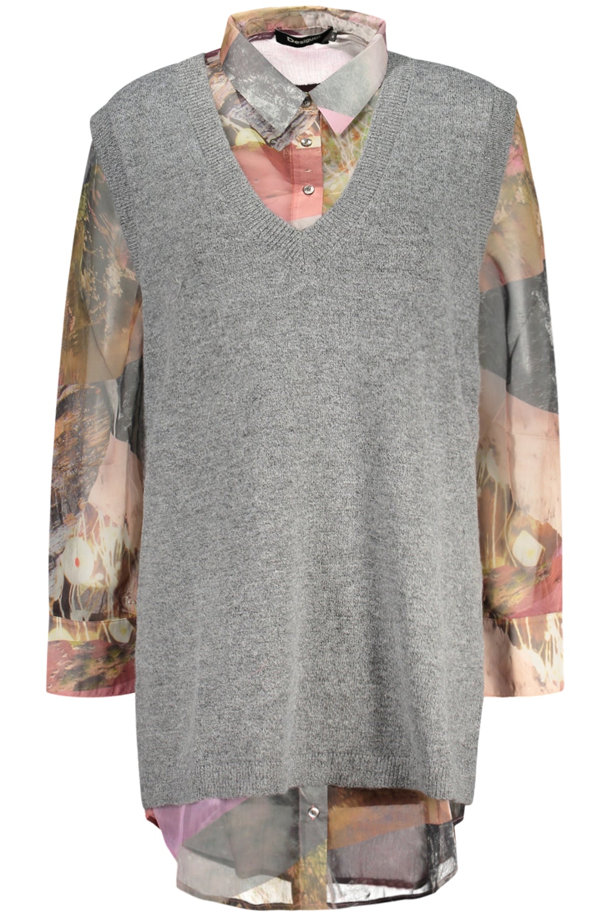 Camicia Desigual Grigio 26WWVW27