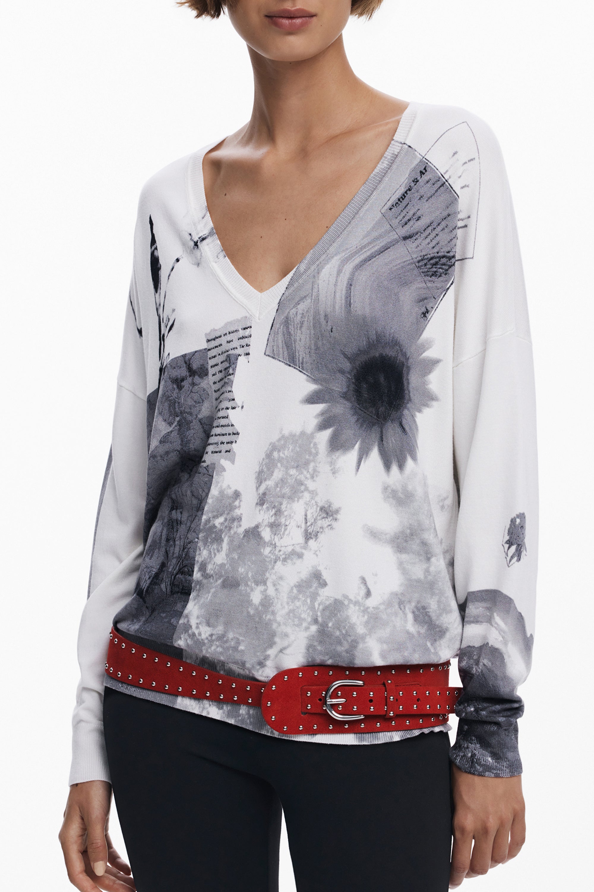 Maglia DESIGUAL Bianco 25WWJF15