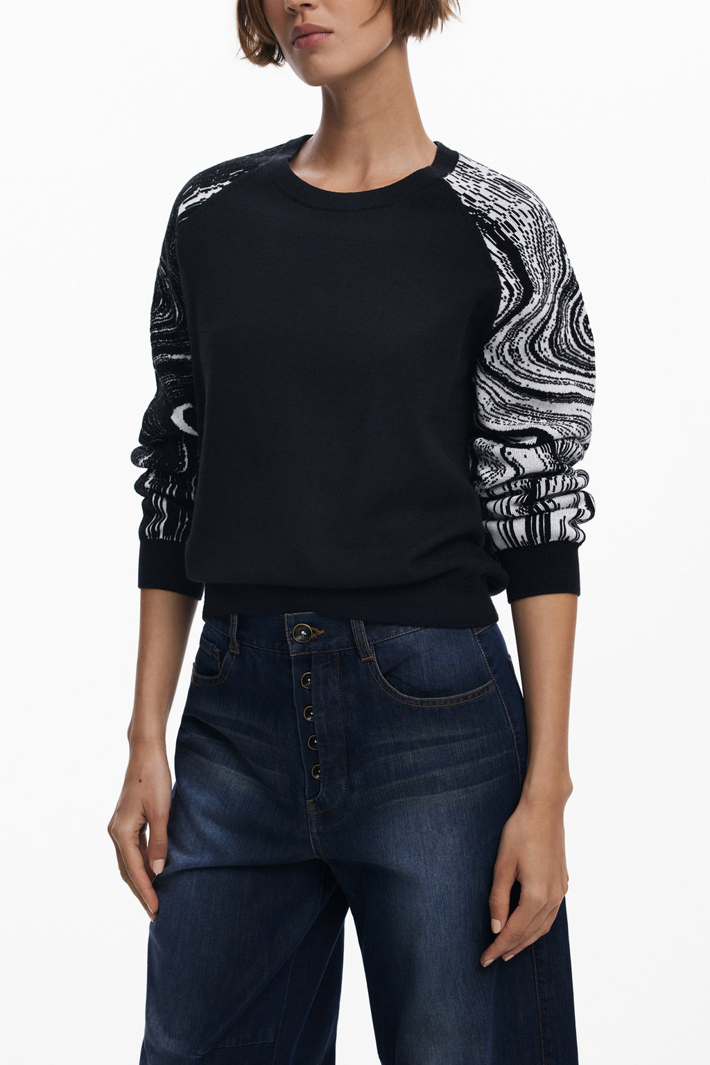 Maglia DESIGUAL Nero 25WWJF28