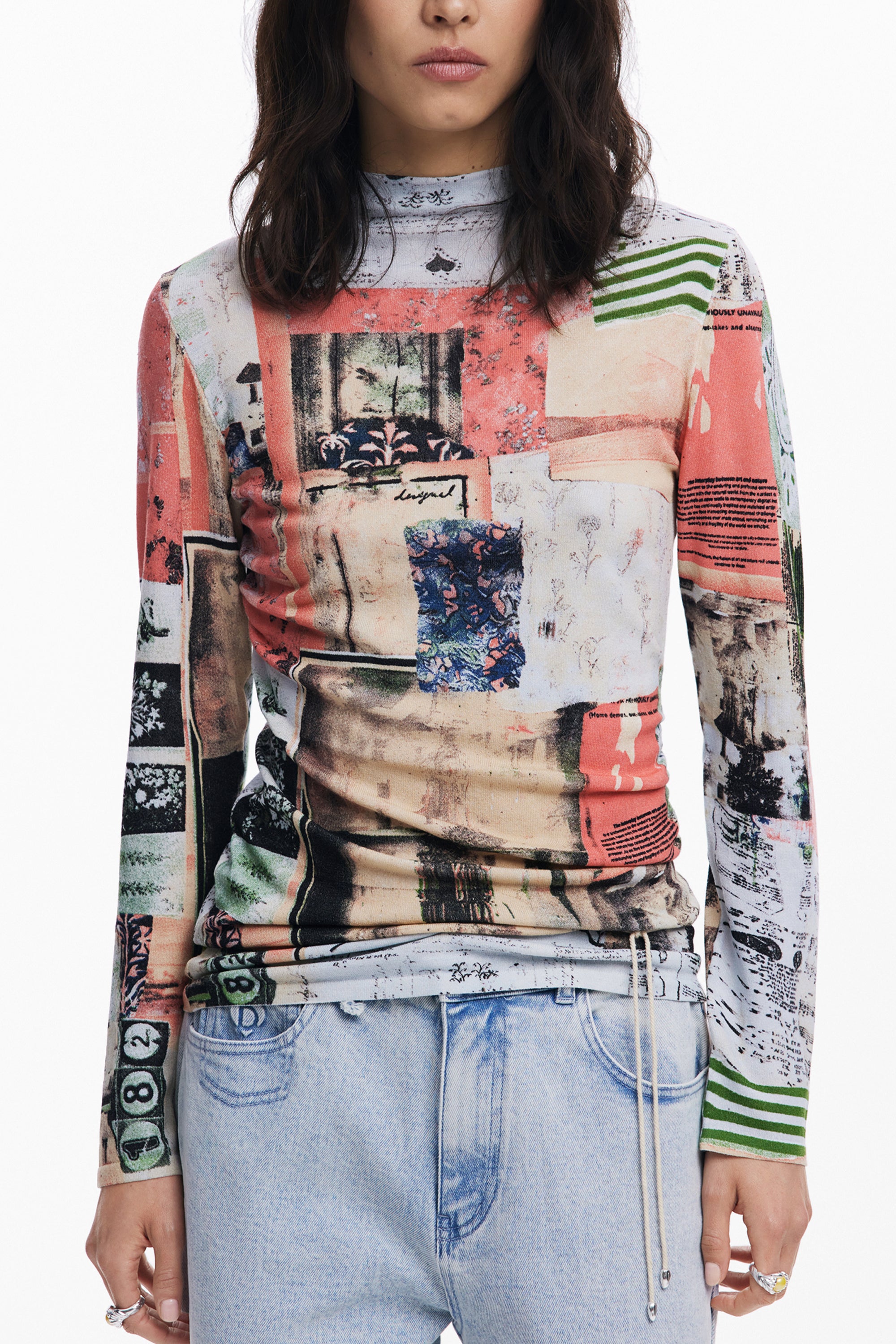 Maglia DESIGUAL Rosa 25WWJF39
