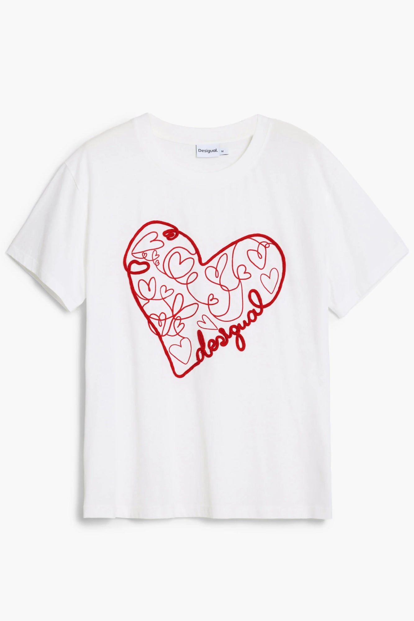 T-Shirt Desigual Bianco 25WWTK50