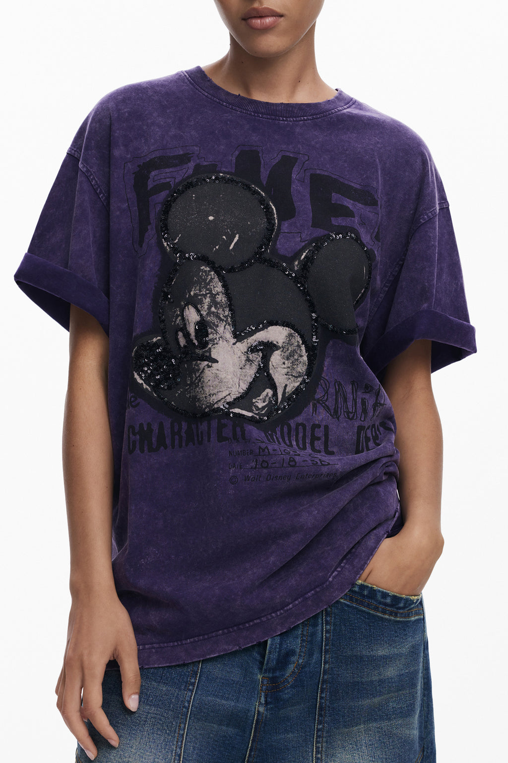 T-Shirt Desigual Viola 25WWTK60