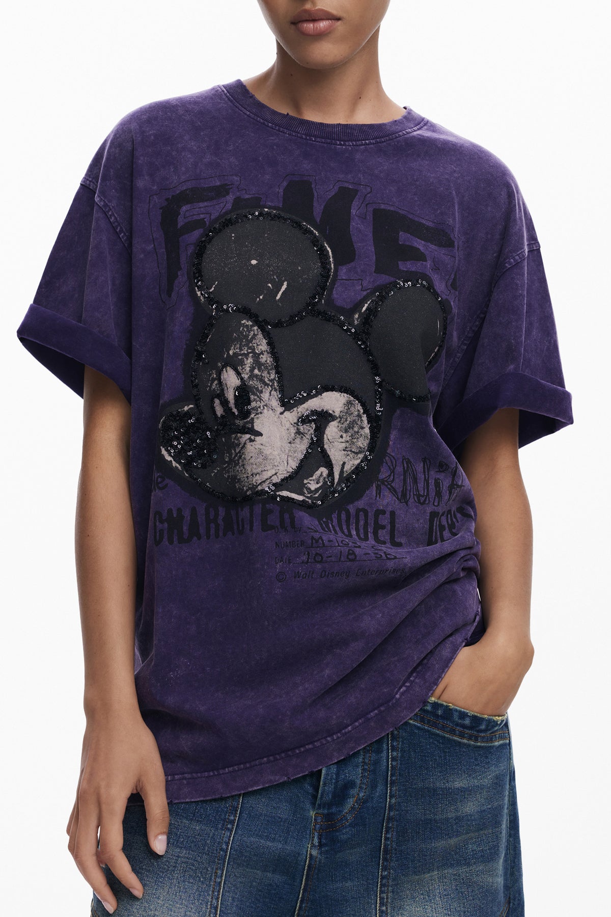 T-Shirt Desigual Viola 25WWTK60