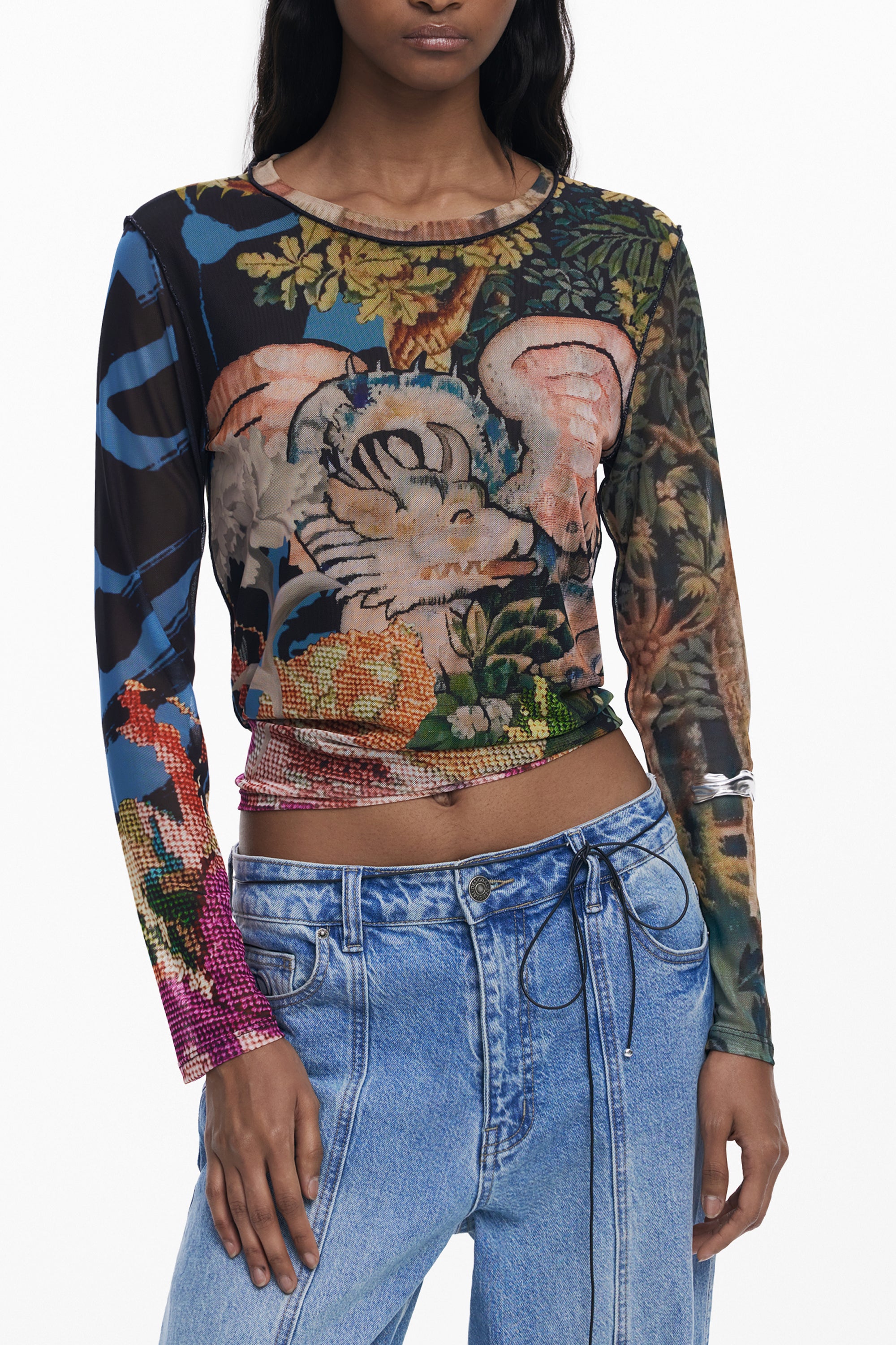 T-Shirt DESIGUAL Nero 25WWTK39