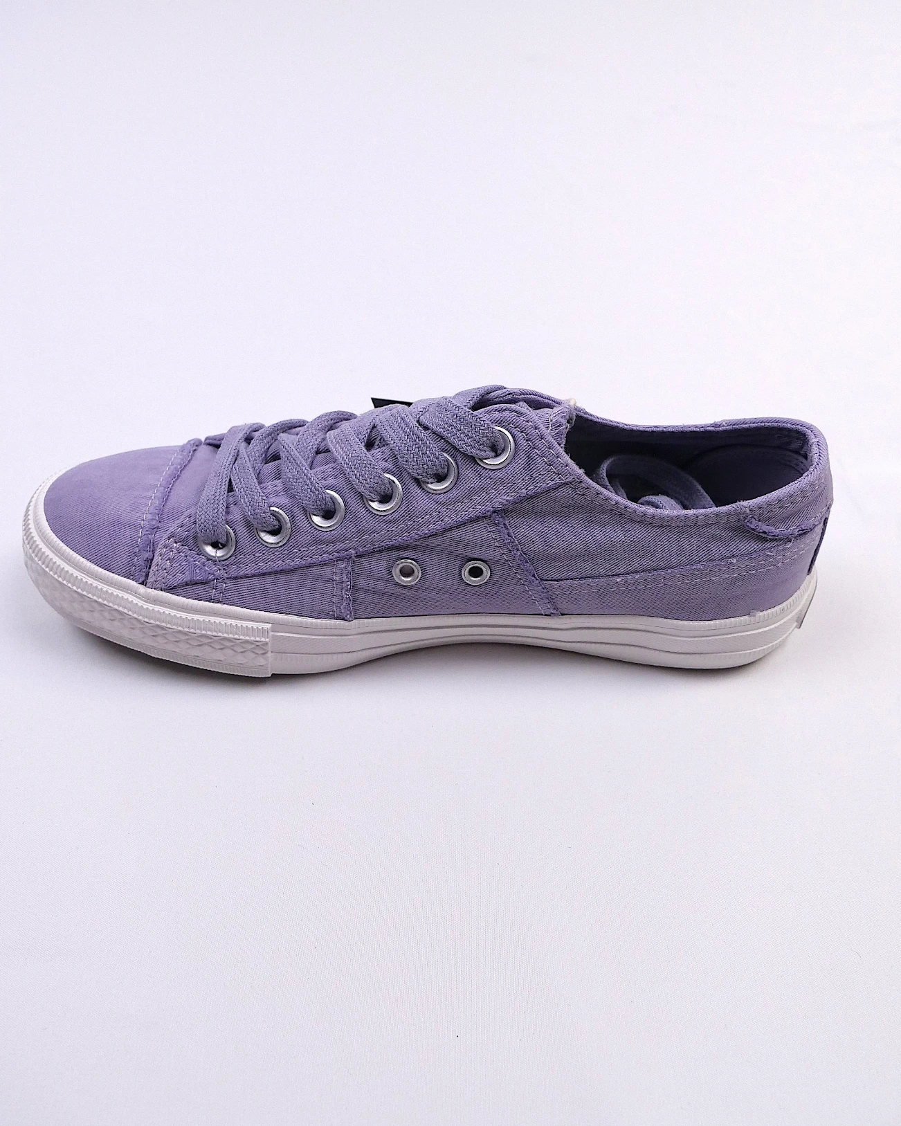 Sneakers Dockers by Gerli viola in tela con lacci e suola bianca, stile casual da donna.