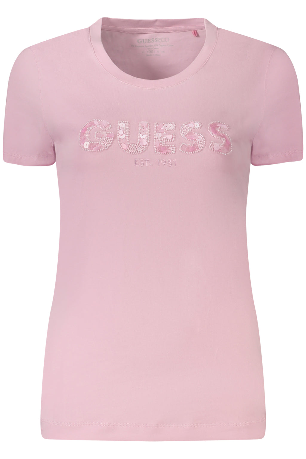 T-Shirt Guess Jeans Rosa W5GI17J1314