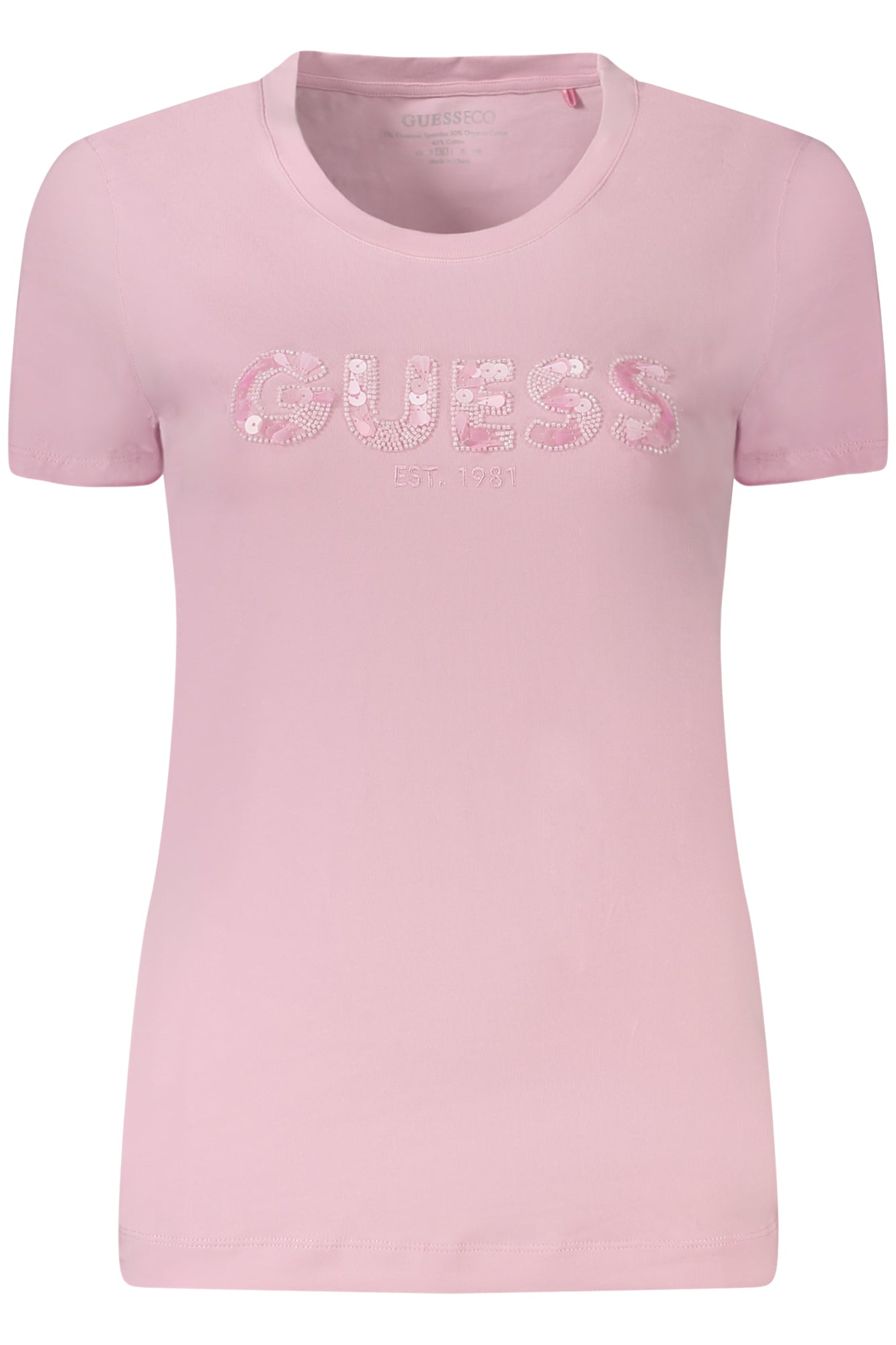 T-Shirt Guess Jeans Rosa W5GI17J1314