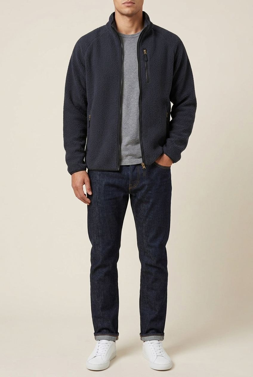 Felpa Pile U.S. GRAND Blu AU02828BORGO