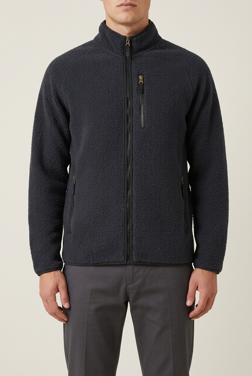 Felpa Pile U.S. GRAND Blu AU02828BORGO