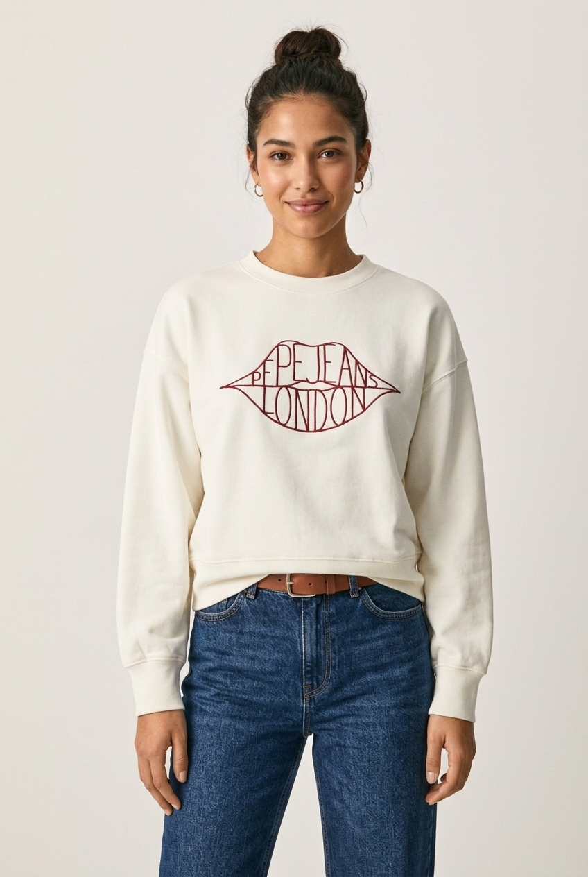 Felpa PEPE JEANS Bianco PL5800042BERNIS