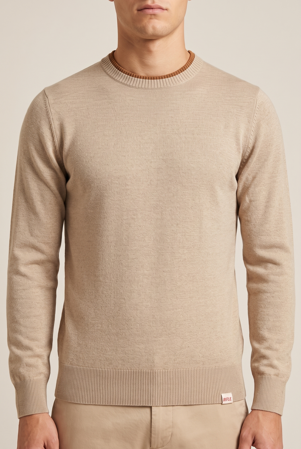 Maglione RIFLE Beige RFTR456