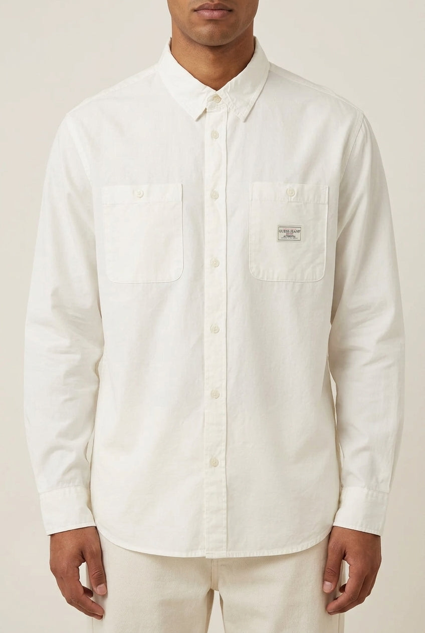 Camicia GUESS JEANS Bianco M4YH37WGCF1