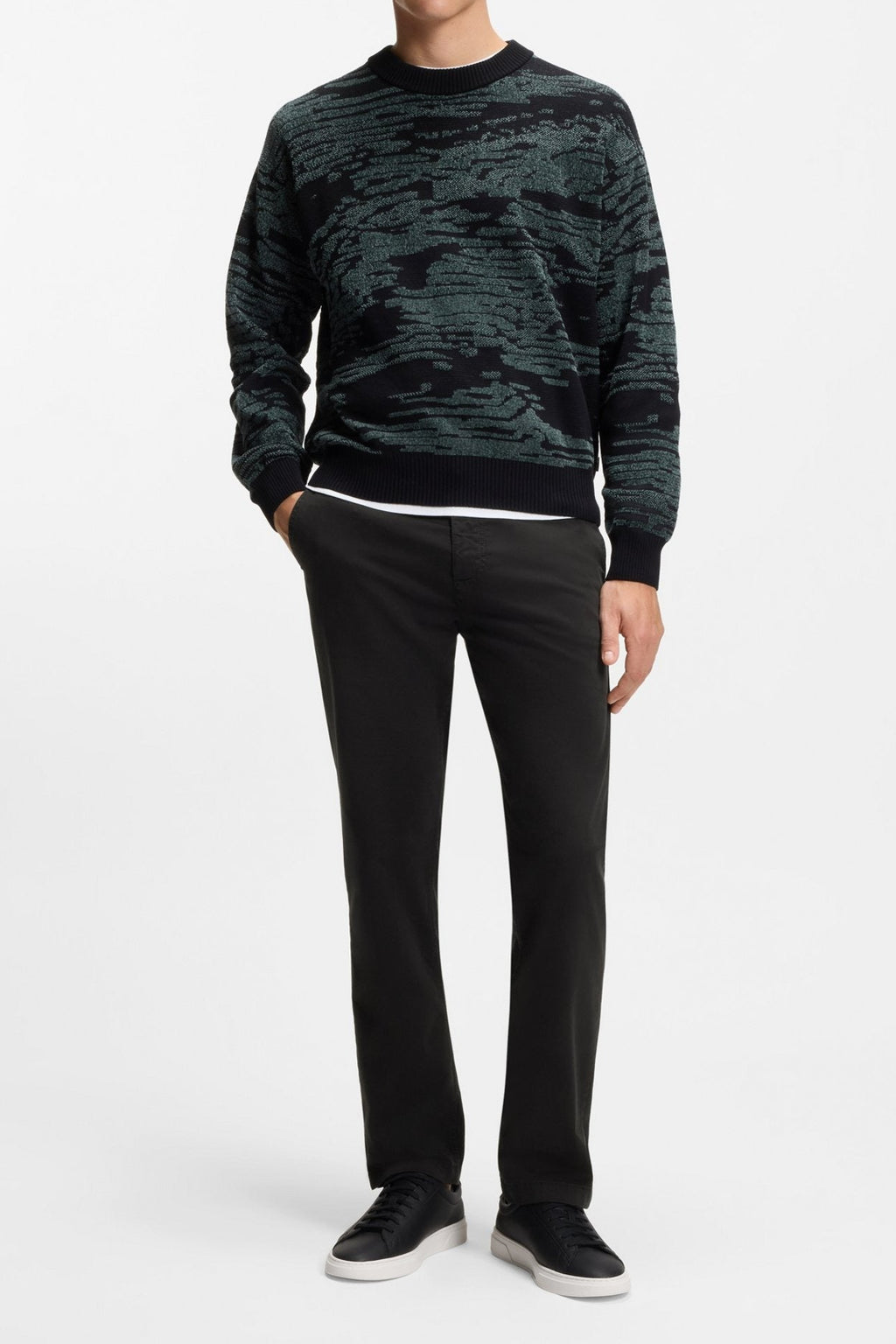 Pantaloni BOSS Nero 50534378 CHINO REGULAR1