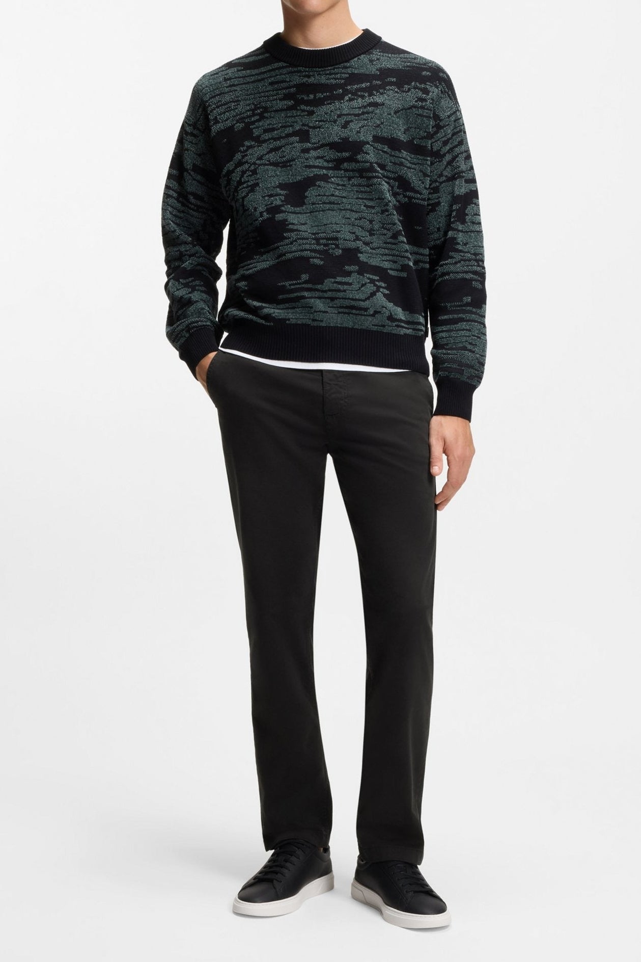 Pantaloni BOSS Nero 50534378 CHINO REGULAR1