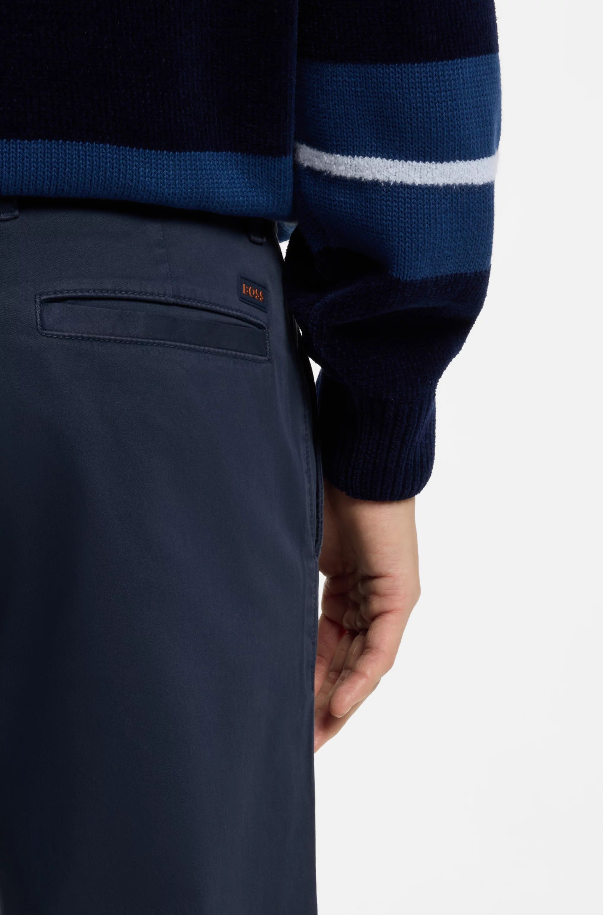 Pantaloni BOSS Blu 50534378 CHINO REGULAR1