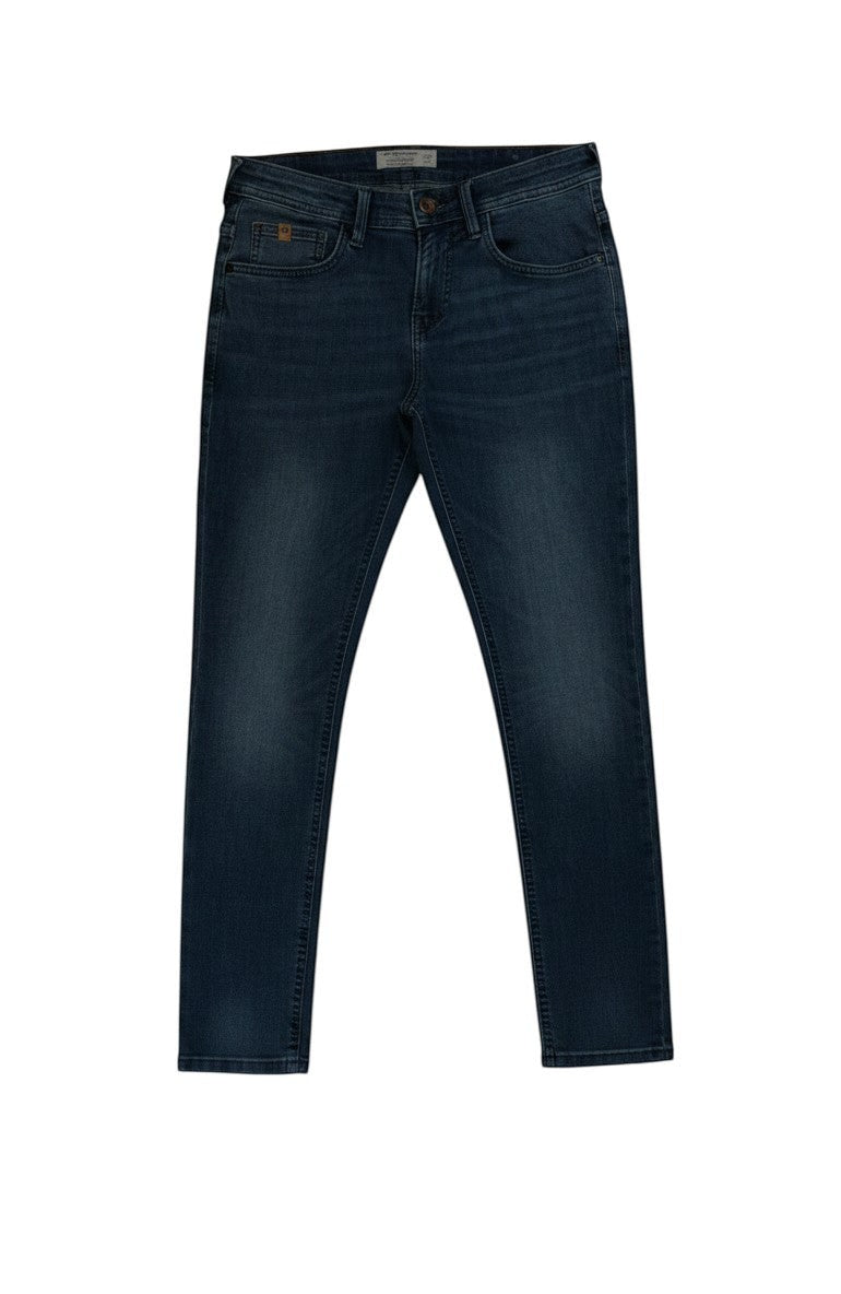ULTIMATAGLIA.COM Jeans Tom Tailor Denim Culver Skinny blu medio stretch con lavaggio vintage e fit aderente.
