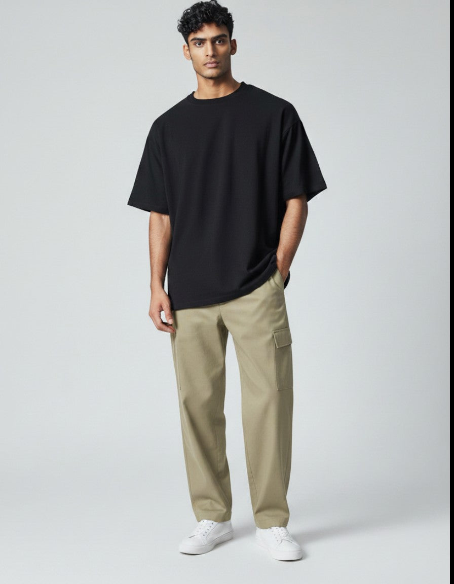 ULTIMATAGLIA.COM - Pantaloni cargo Jack & Jones JJDAYTONA in twill verde salvia, vestibilità regular, gamba dritta, tasche laterali a pattina.
