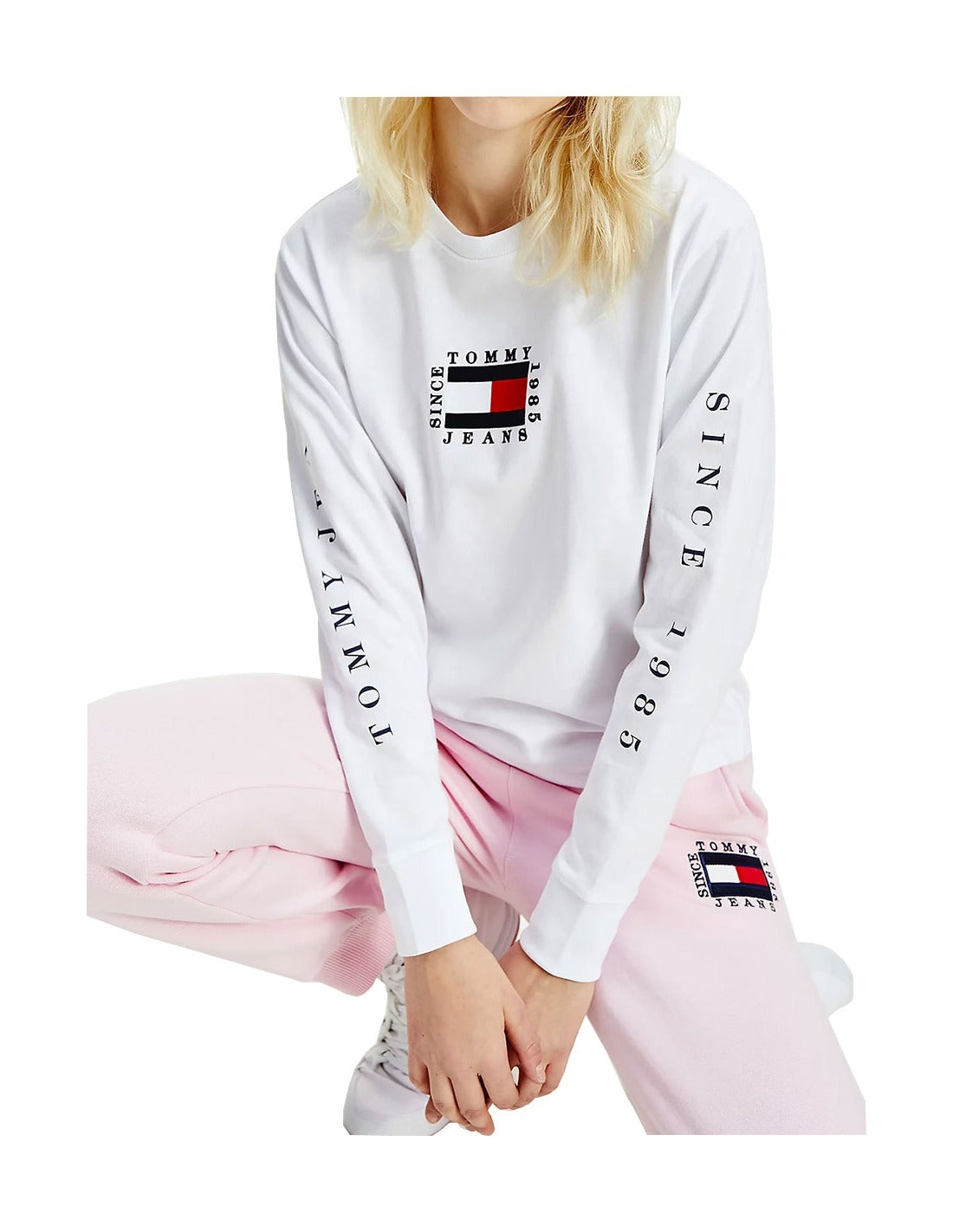 T-Shirt Tommy Jeans TJW Tommy Flag Longsleeve