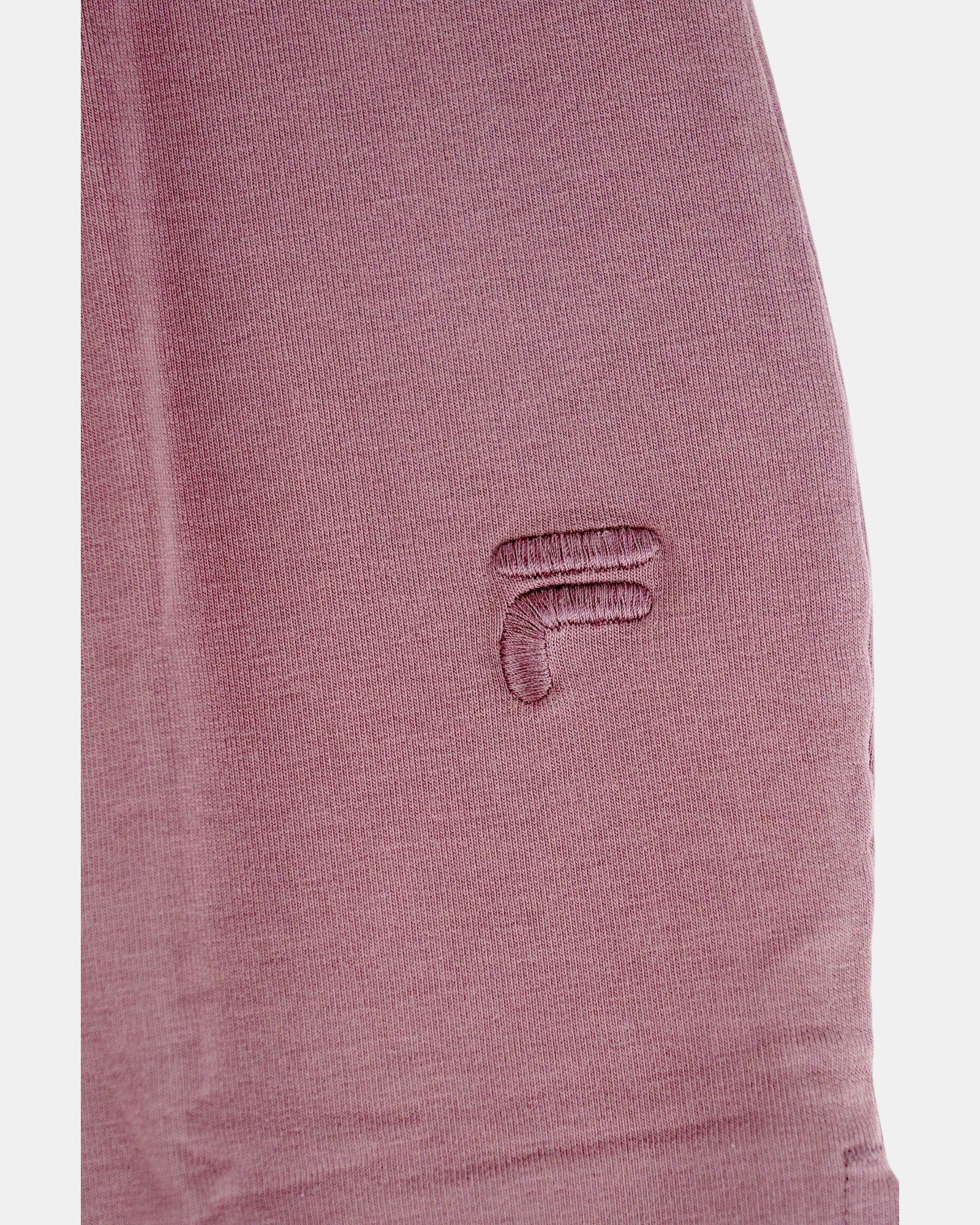Gonna midi Fila CEVIRA in jersey di cotone elasticizzato color sparrow, con vita elasticizzata, coulisse e logo ricamato.