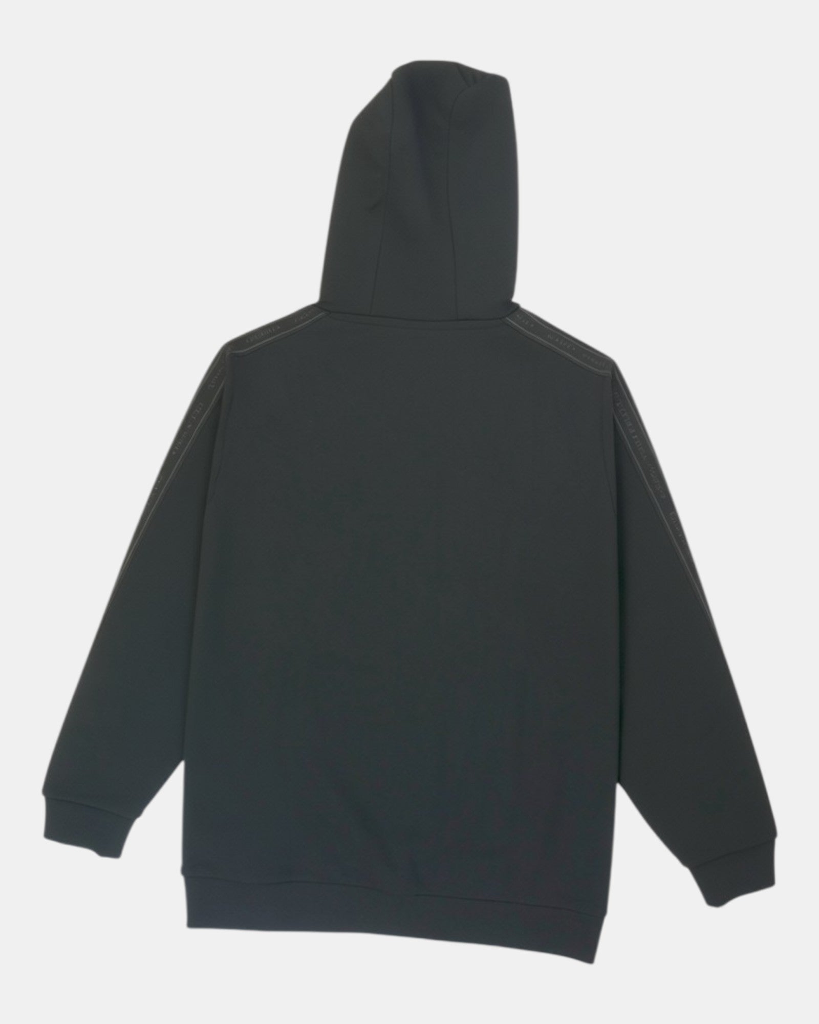 ULTIMATAGLIA.COM Felpa con cappuccio nera in misto cotone Lyle & Scott con nastro logo sulle maniche e tasca a marsupio.