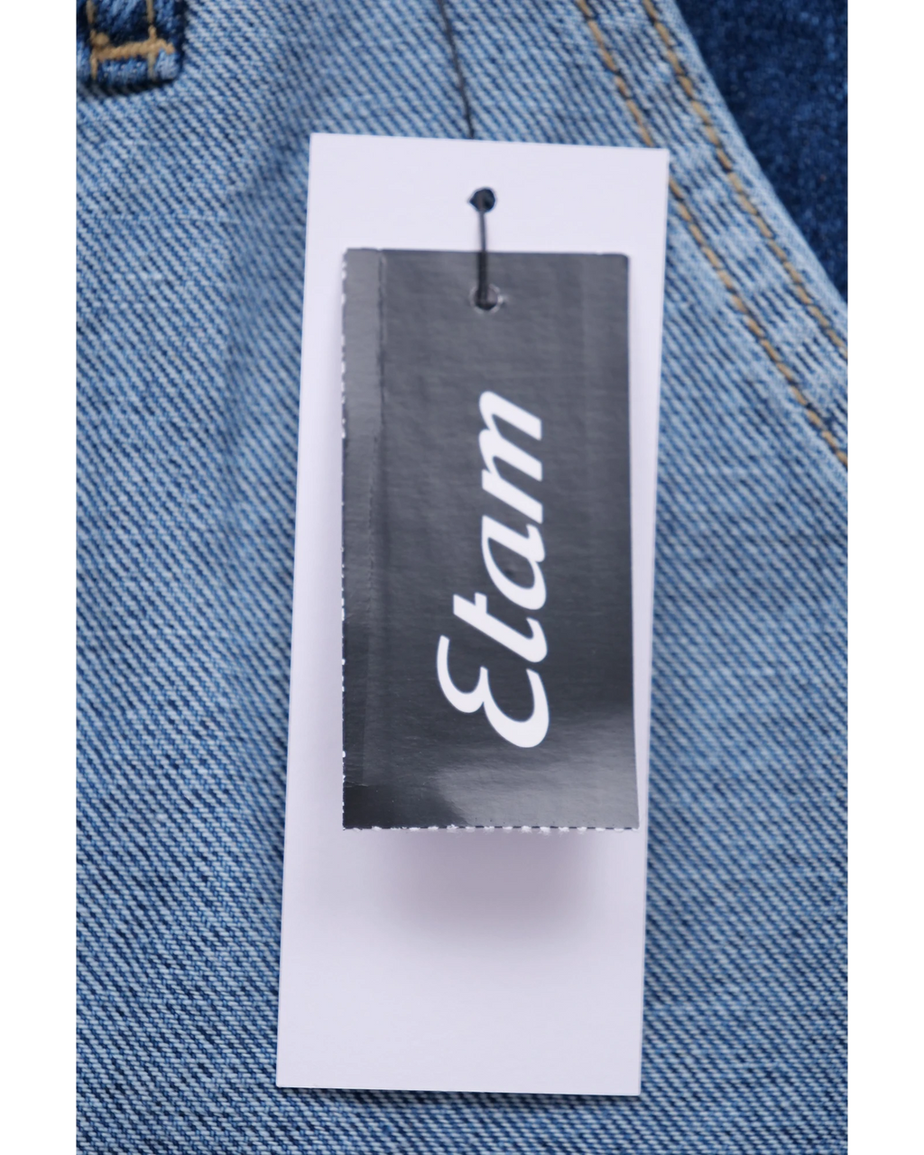 ULTIMATAGLIA.COM jeans Etam DIGNE in denim elasticizzato blu con vita alta e gamba affusolata.