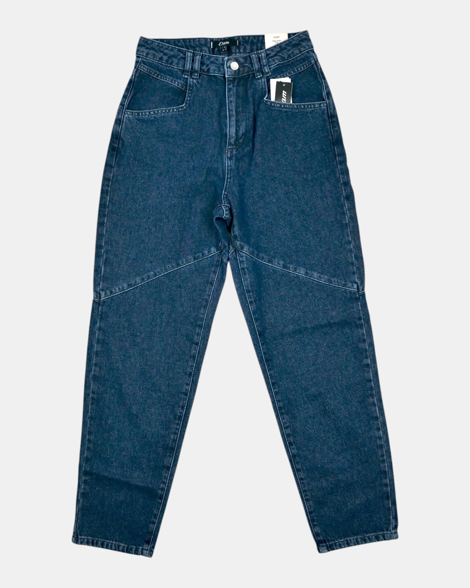 Jeans Etam DARAN slim fit in denim blu scuro elasticizzato, vita alta, gamba affusolata e lavaggio scuro. ULTIMATAGLIA.COM