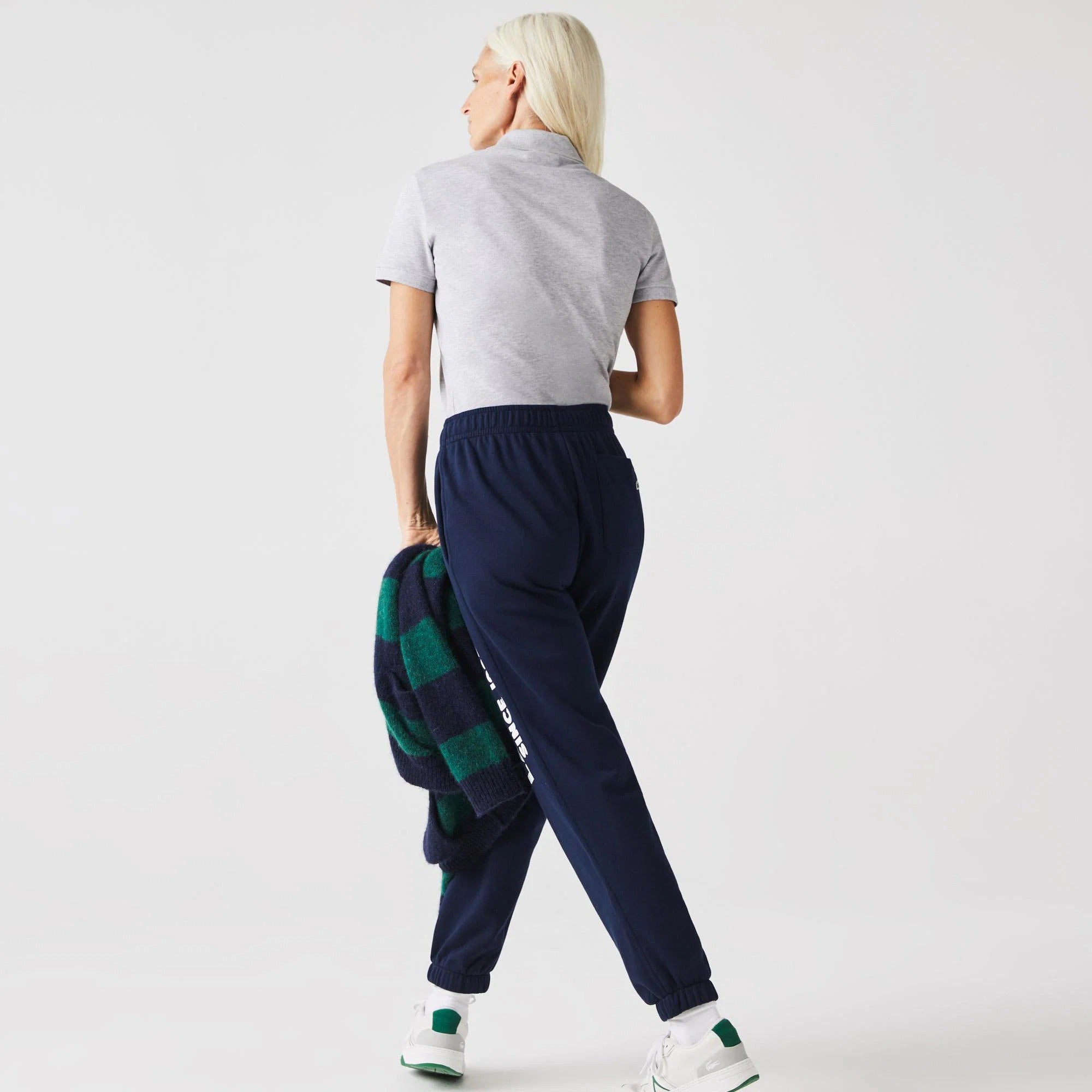 Pantaloni Lacoste XF7989 in pile leggero