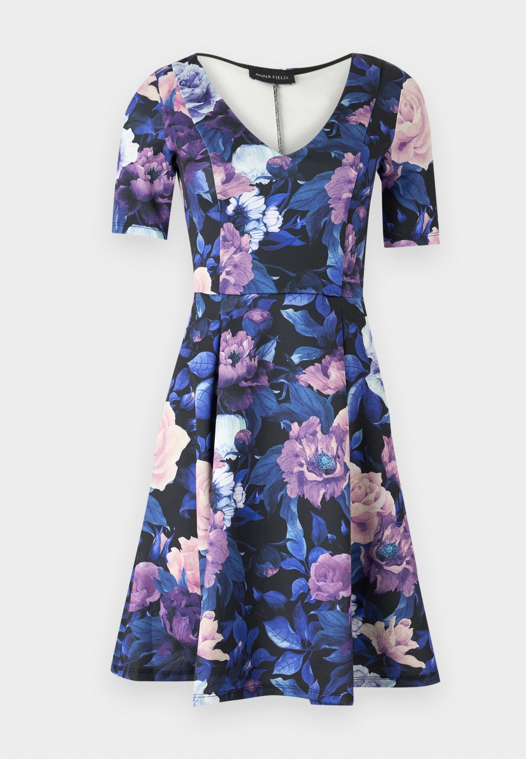 Vestito Anna Field V Neck Flared Mini Dress