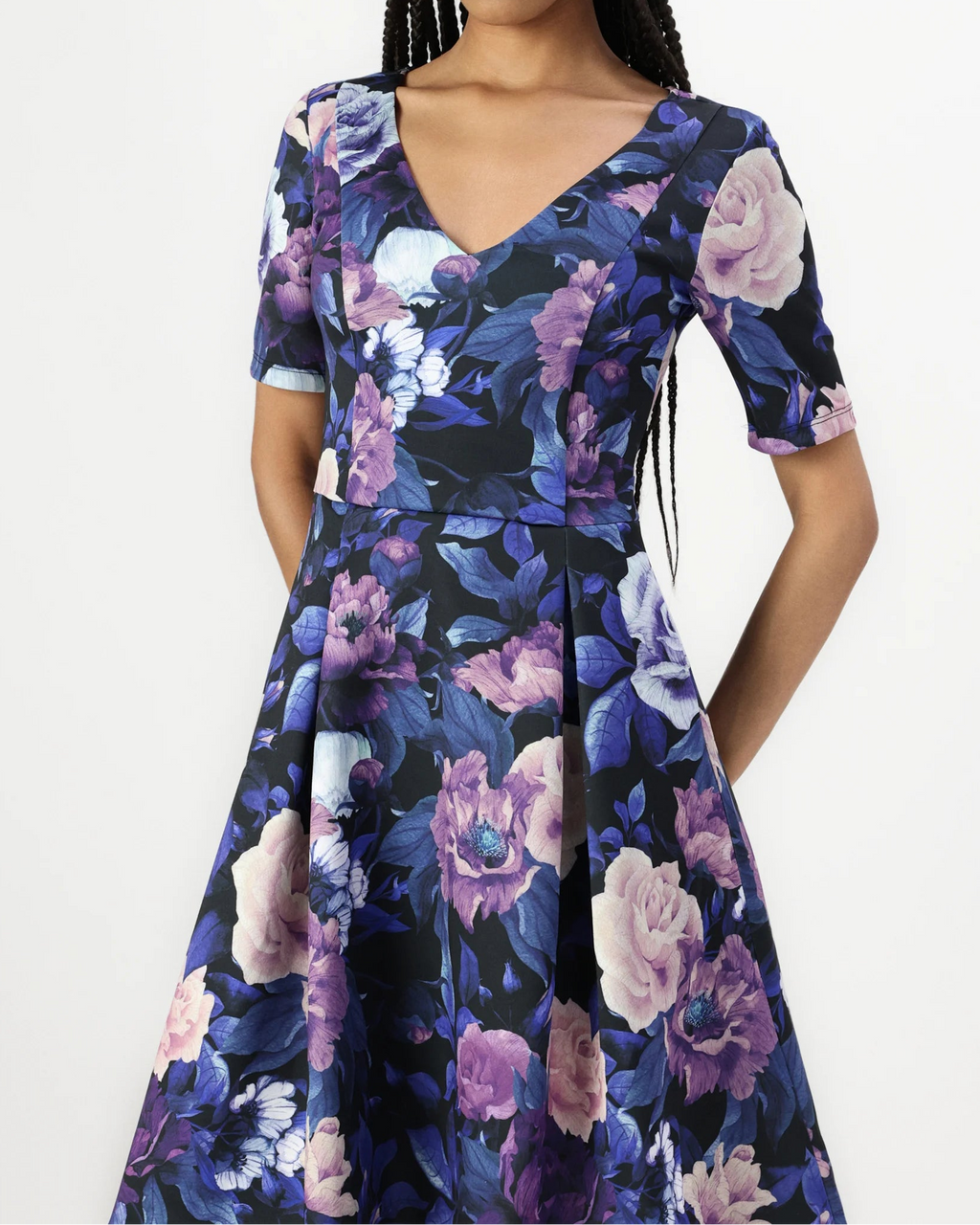 Vestito Anna Field V Neck Flared Mini Dress